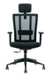 Deckup Hermes High Back Executive Mesh Office Chair (Black, BIFMA Certified, 3 Years Warranty)