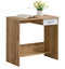 DeckUp Plank Siena Engineered Wood Office Table and Study Desk (Wotan Oak and White)