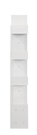DeckUp Nobu Engineered Wood Book Shelf and Display Unit (White, Matte Finish)