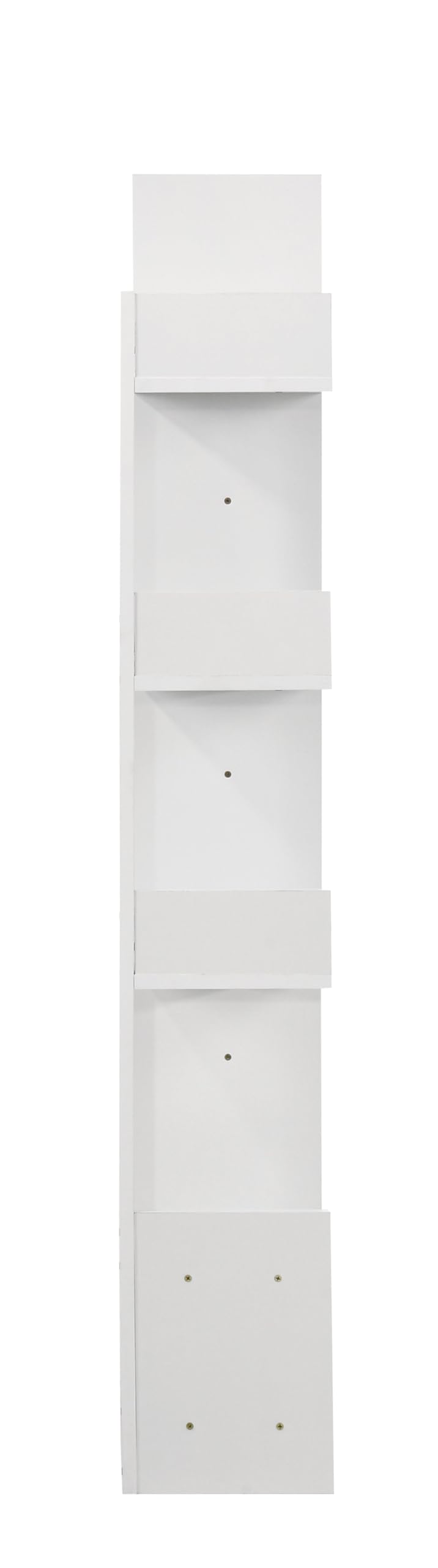 DeckUp Nobu Engineered Wood Book Shelf and Display Unit (White, Matte Finish)