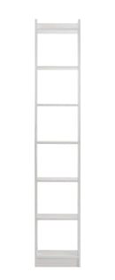 DeckUp Eden 6-Shelf Engineered Wood Book Shelf and Display Unit (White, Matte Finish)