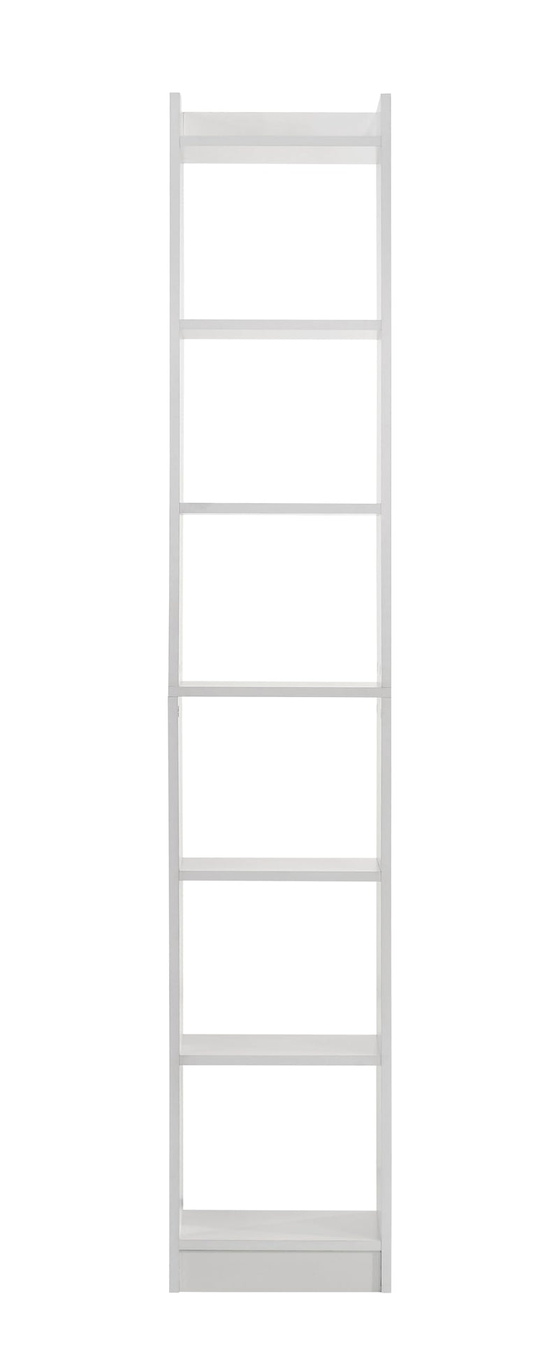 DeckUp Eden 6-Shelf Engineered Wood Book Shelf and Display Unit (White, Matte Finish)