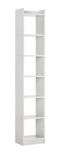 DeckUp Eden 6-Shelf Engineered Wood Book Shelf and Display Unit (White, Matte Finish)