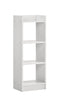 DeckUp Eden 3-Shelf Engineered Wood Book Shelf and Display Unit (White, Matte Finish)