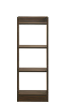 DeckUp Eden 3-Shelf Engineered Wood Book Shelf and Display Unit (Walnut, Matte Finish)