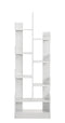 DeckUp Nobu Engineered Wood Book Shelf and Display Unit (White, Matte Finish)
