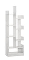 DeckUp Nobu Engineered Wood Book Shelf and Display Unit (White, Matte Finish)