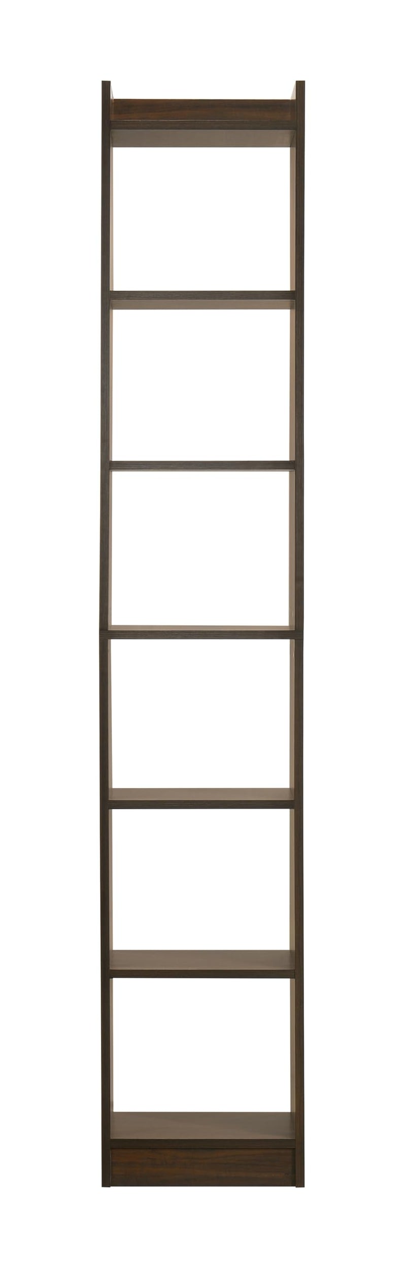 DeckUp Eden 6-Shelf Engineered Wood Book Shelf and Display Unit (Walnut, Matte Finish)