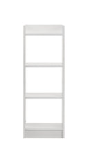DeckUp Eden 3-Shelf Engineered Wood Book Shelf and Display Unit (White, Matte Finish)