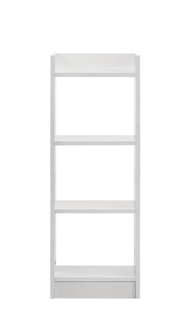 DeckUp Eden 3-Shelf Engineered Wood Book Shelf and Display Unit (White, Matte Finish)
