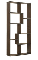DeckUp Siam Engineered Wood Book Shelf and Display Unit (Walnut, Matte Finish)