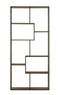 DeckUp Siam Engineered Wood Book Shelf and Display Unit (Walnut, Matte Finish)