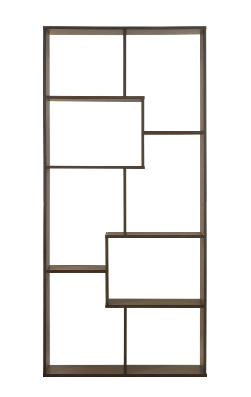 DeckUp Siam Engineered Wood Book Shelf and Display Unit (Walnut, Matte Finish)