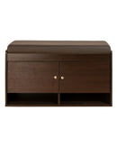 DeckUp Turrano-OS Engineered Wood 2-Door Shoe Rack (Dark Wenge, Matte Finish)