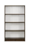 DeckUp Muvo 4-Shelf Engineered Wood Book Shelf and Display Unit (Walnut & White, Matte Finish)