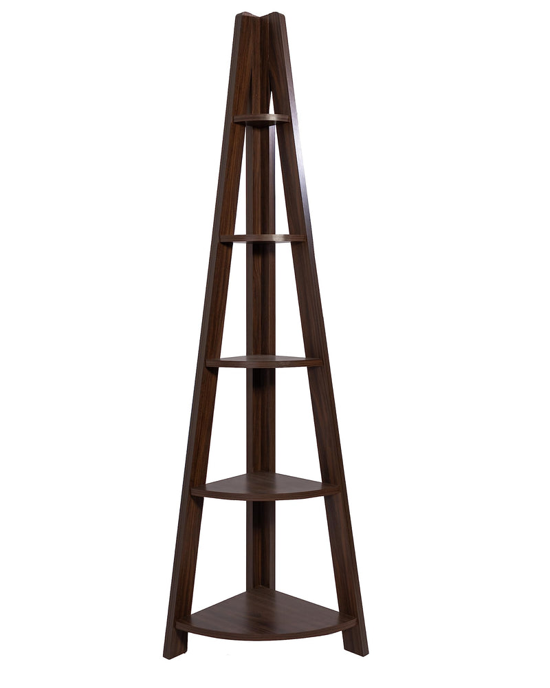 DeckUp Tiva Engineered Wood Corner Ladder Book Shelf
