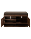 DeckUp Turrano-OS Engineered Wood 2-Door Shoe Rack (Walnut, Matte Finish)