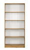 DeckUp Muvo 5-Shelf Engineered Wood Book Shelf and Display Unit (Wotan Oak & White, Matte Finish)