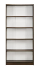 DeckUp Muvo 5-Shelf Engineered Wood Book Shelf and Display Unit (Walnut & White, Matte Finish)