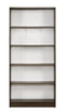 DeckUp Muvo 5-Shelf Engineered Wood Book Shelf and Display Unit (Walnut & White, Matte Finish)