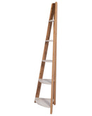DeckUp Tiva Engineered Wood Corner Ladder Book Shelf