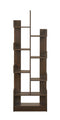 DeckUp Nobu Engineered Wood Book Shelf and Display Unit (Walnut, Matte Finish)