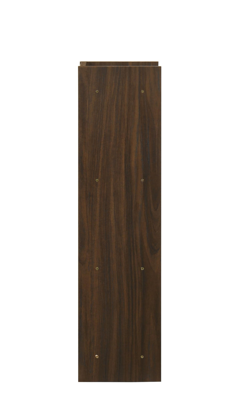 DeckUp Eden 3-Shelf Engineered Wood Book Shelf and Display Unit (Walnut, Matte Finish)