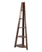 DeckUp Tiva Engineered Wood Corner Ladder Book Shelf
