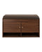 DeckUp Turrano-OS Engineered Wood 2-Door Shoe Rack (Walnut, Matte Finish)