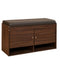 DeckUp Turrano-OS Engineered Wood 2-Door Shoe Rack (Walnut, Matte Finish)