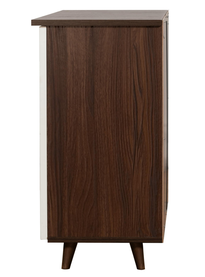 DeckUp Bei 2-Door Shoe Rack with Wooden Legs