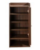 DeckUp Turrano-TU Engineered Wood Shoe Rack (Walnut, Matte Finish)