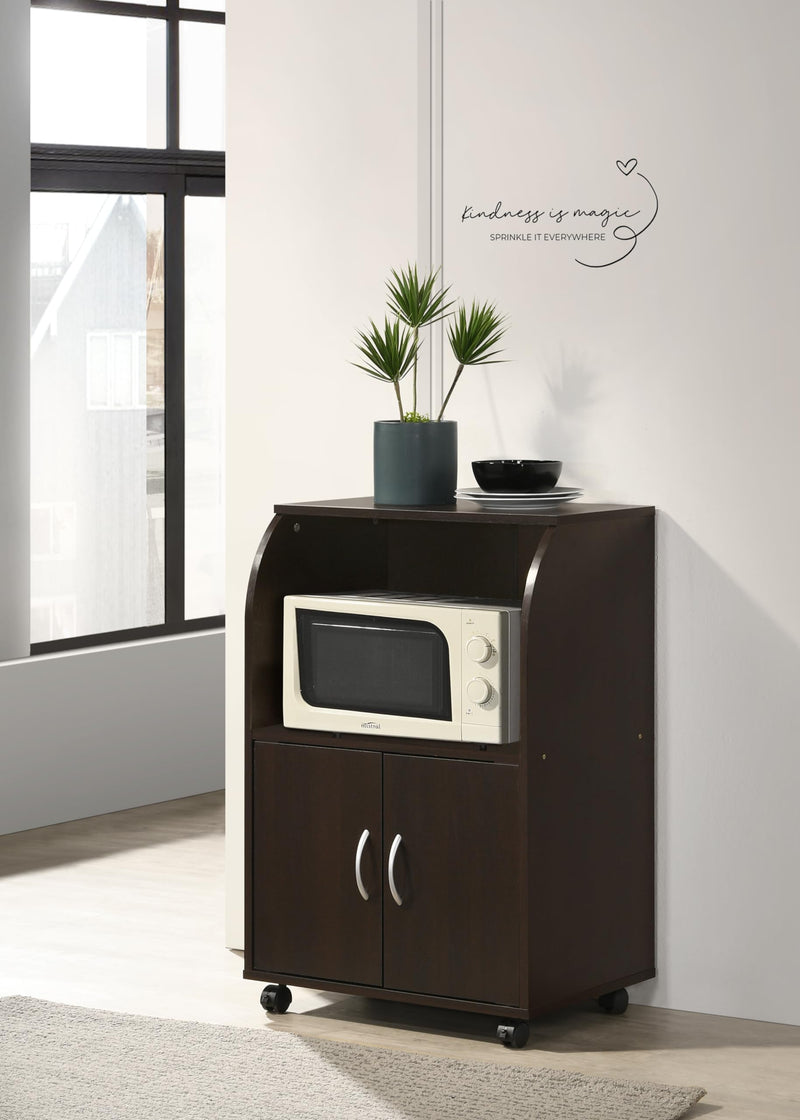 DeckUp Microwave Cart and Kitchen Cabinet