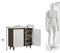 DeckUp Bei 2-Door Shoe Rack with Wooden Legs