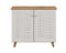 DeckUp Bei 2-Door Shoe Rack with Wooden Legs