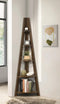 DeckUp Tiva Engineered Wood Corner Ladder Book Shelf