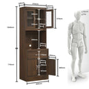 DeckUp Microwave Cart and Kitchen Cabinet
