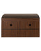 DeckUp Turrano-OS Engineered Wood 2-Door Shoe Rack (Walnut, Matte Finish)