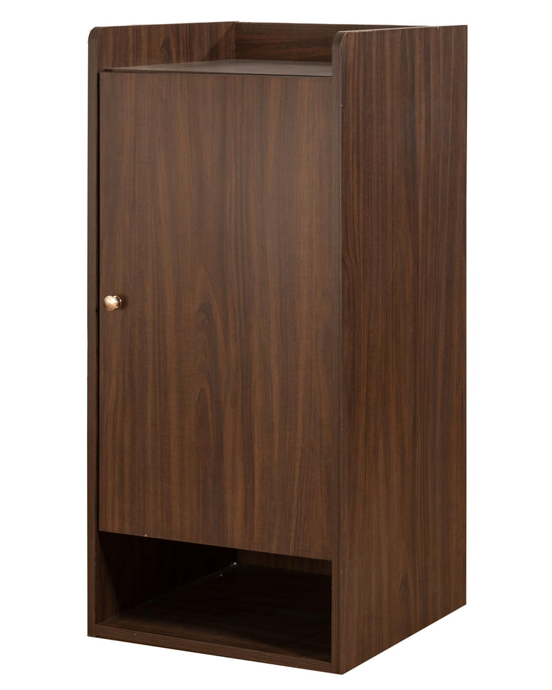 DeckUp Turrano-TU Engineered Wood Shoe Rack (Walnut, Matte Finish)