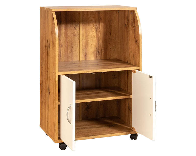 DeckUp Microwave Cart and Kitchen Cabinet