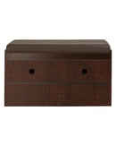 DeckUp Turrano-OS Engineered Wood 2-Door Shoe Rack (Dark Wenge, Matte Finish)