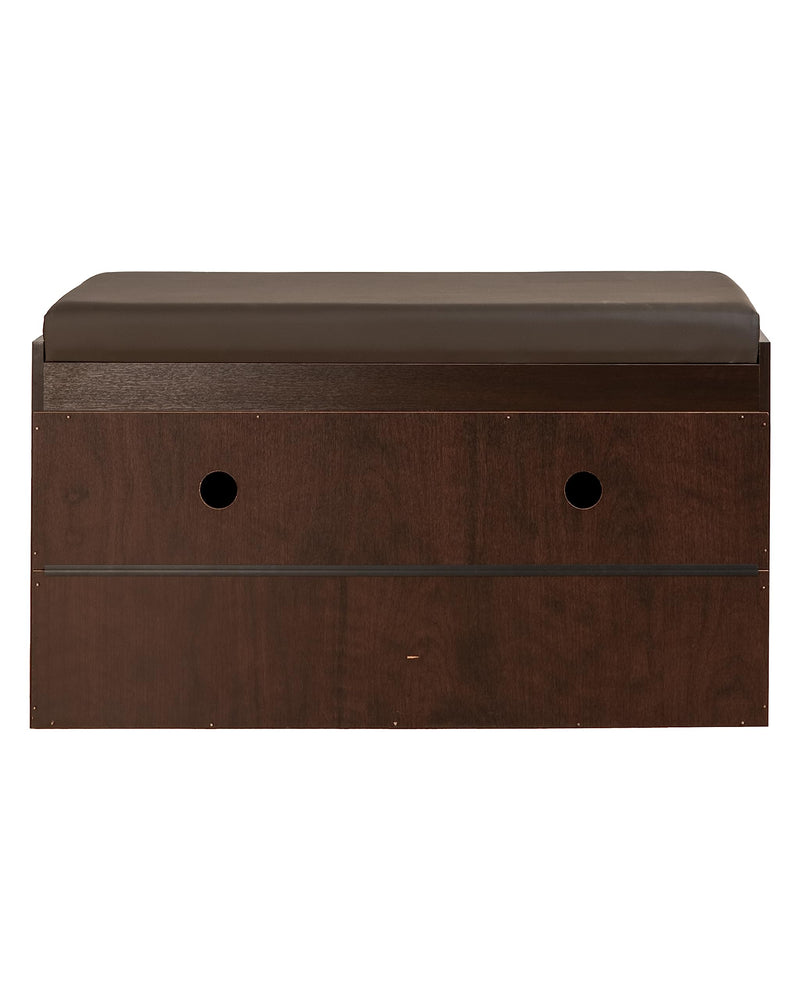 DeckUp Turrano-OS Engineered Wood 2-Door Shoe Rack (Dark Wenge, Matte Finish)
