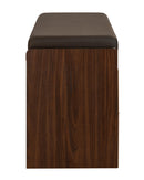 DeckUp Turrano-OS Engineered Wood 2-Door Shoe Rack (Walnut, Matte Finish)