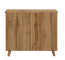 DeckUp Bei 2-Door Shoe Rack with Wooden Legs