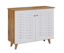 DeckUp Bei 2-Door Shoe Rack with Wooden Legs
