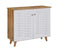 DeckUp Bei 2-Door Shoe Rack with Wooden Legs