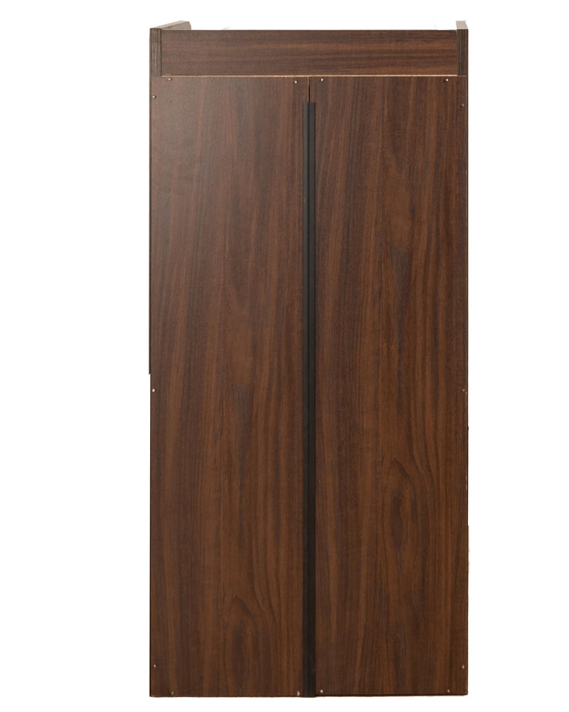 DeckUp Turrano-TU Engineered Wood Shoe Rack (Walnut, Matte Finish)