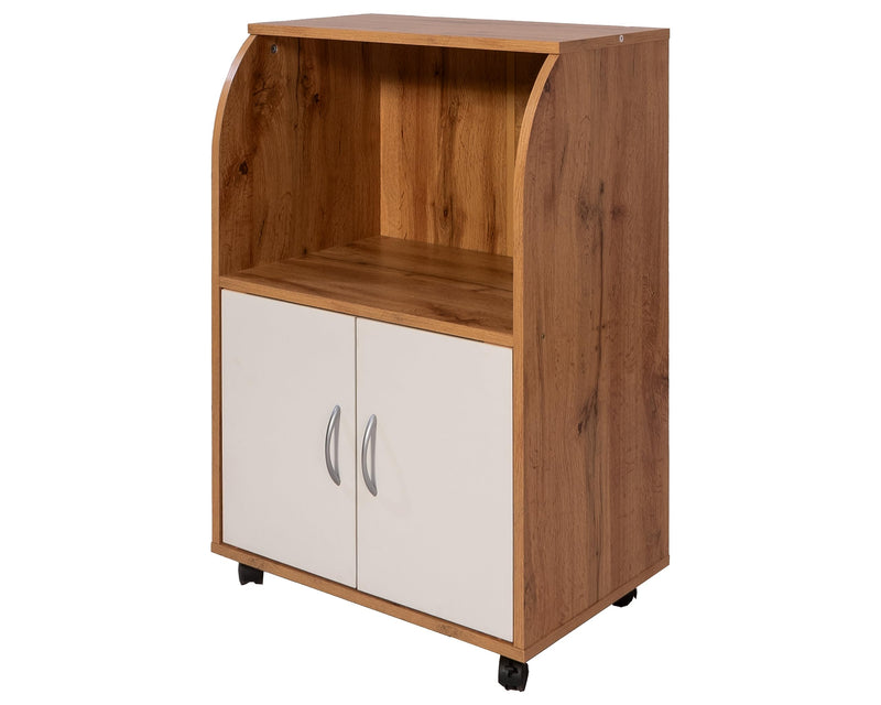 DeckUp Microwave Cart and Kitchen Cabinet