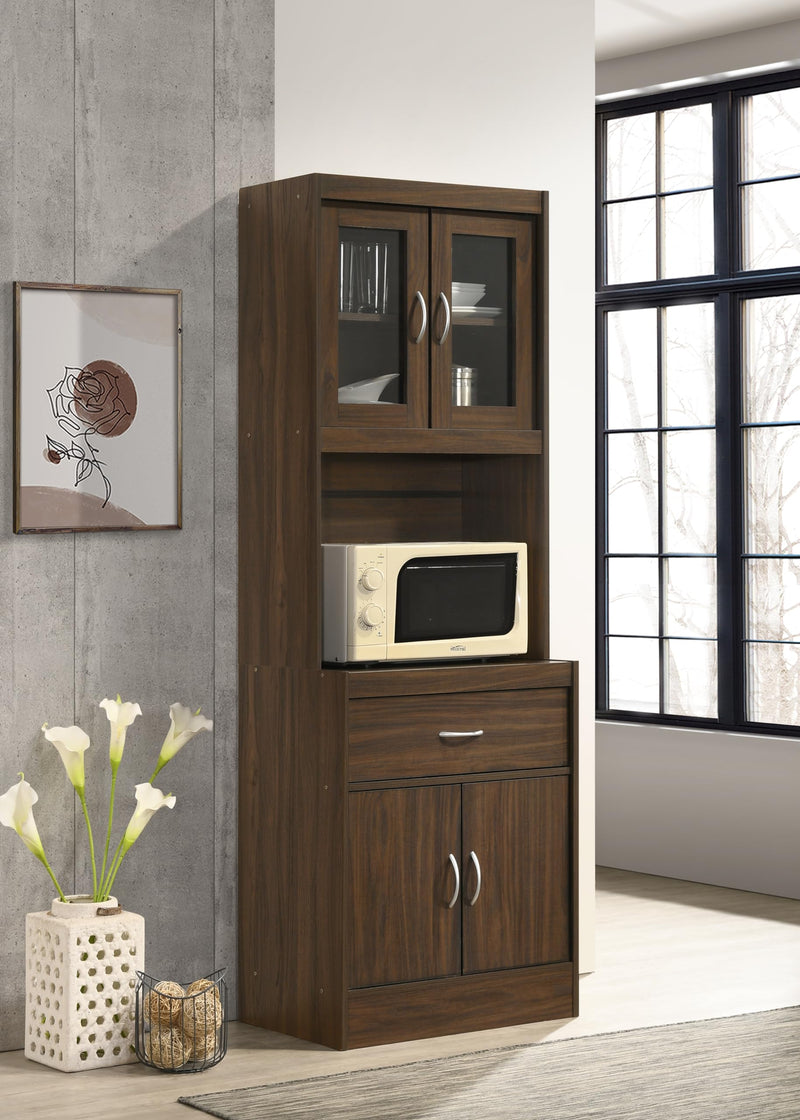 DeckUp Microwave Cart and Kitchen Cabinet