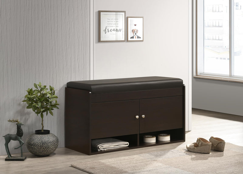DeckUp Turrano-OS Engineered Wood 2-Door Shoe Rack (Dark Wenge, Matte Finish)